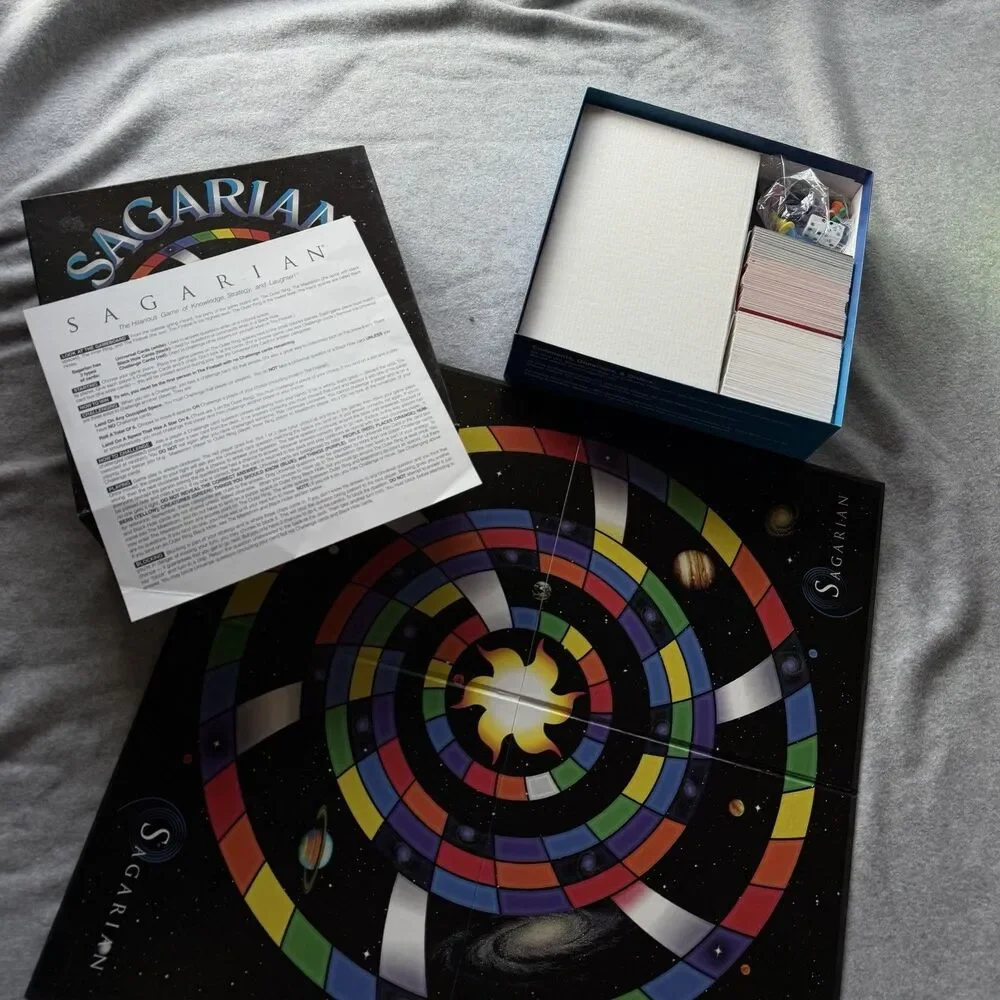 Vintage Sagarian  A Game of Knowledge Strategy and Luck Board Game 1996